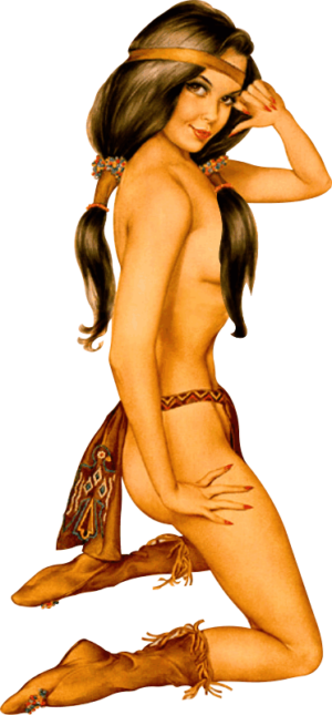 022 Nose Art with Braid No Feather Decal