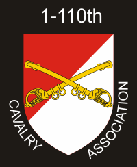 1-110th Cavalry Association Decal