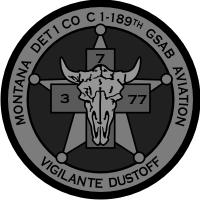 C Company 1-189th GSAB Vigilante Dustoff (ACU) Decal
