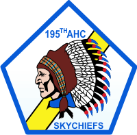 195th AHC Assault Helicopter Company, 1st Flight Platoon - Skychiefs Decal