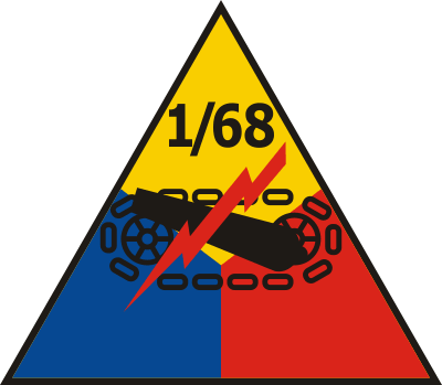 1st Battalion 68th Armor Decal