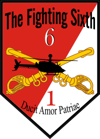 1st Squadron 6th Cavalry Fighting Sixth Decal