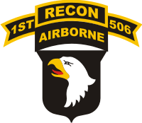 101st Airborne Division 506th Airborne Infantry Regiment 1st Battalion Recon Decal