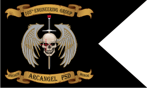 105th Engineering Group Guidon Decal