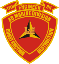 11th Marine Engineer Battalion Decal