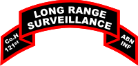 121st Infantry Long Range Surveillance Scroll Decal