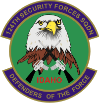 124th Security Forces Squadron - Idaho Air National Guard Decal