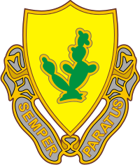 12th Cavalry Regiment DUI Decal