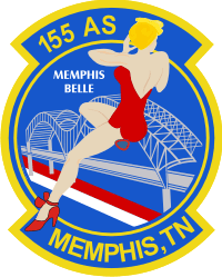 155th Airlift Squadron - Tennessee Air National Guard Decal