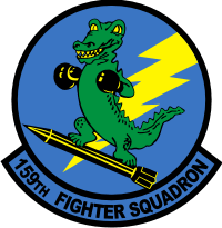 159th Fighter Squadron - Gators (v2) Decal