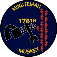 176th AHC Assault Helicopter Company Minuteman Musket Decal