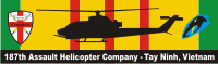 187th AHC Assault Helicopter Company Vietnam Cobra Decal