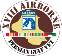 18th Airborne Persian Gulf Decal