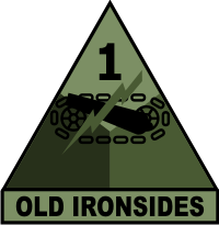 1st Armored Division Old Ironsides Subdued Decal