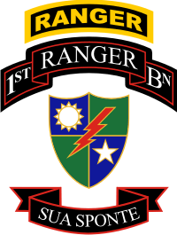 1st Battalion 75th Ranger Combo Sua Sponte Decal