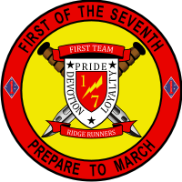 1st Battalion 7th Marines – 2 Decal