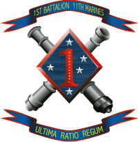 1st Battalion 11th Marines Decal
