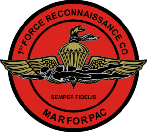 1st Force Reconnaissance Company MARFORPAC Decal