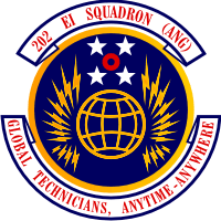 202nd Engineering Installation Squadron Decal