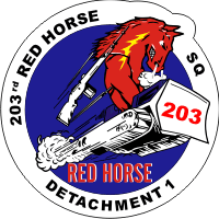 203rd Red Horse Decal