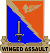 229th Aviation Regiment DUI Decal