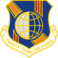 23rd Air Force Decal