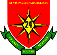 24th Marine Regiment Decal