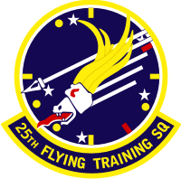 25th Flying Training Squadron Decal