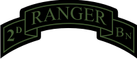 2nd Ranger Battalion Scroll (Subdued) Decal