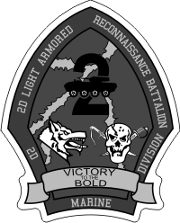 2nd LAR Light Armored Reconnaissance Battalion (BW) Decal