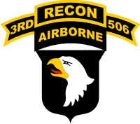 101st Airborne, 506th Recon, 3rd Battalion Decal