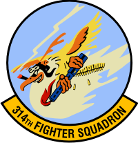 314th Fighter Squadron Decal