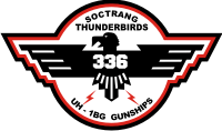 336th AHC Assault Helicopter Company Soc-Trang Thunderbirds Decal