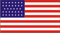34 Star Flag 1861 Decal