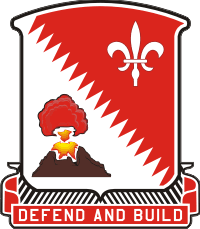 34th Engineer Battalion DUI Decal