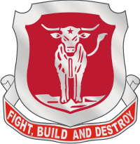 39th Combat Engineer Battalion DUI Decal