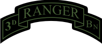 3rd Ranger Battalion Scroll (Subdued) Decal