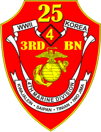 3rd Battalion 25th Marines 4th Marine Division Decal