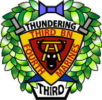 3rd Battalion 4th Marines Thundering Third Decal