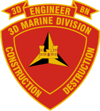 3rd Marine Engineer Battalion Decal