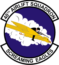 40th Airlift Squadron Decal