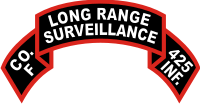 425th Infantry Long Range Surveillance Scroll Decal
