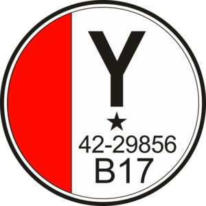 483rd Bombardment Group B-17 Tail ID Decal