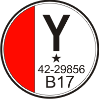 483rd Bombardment Group B-17 Tail ID Decal