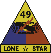 49th Armored Division Lone Star Decal