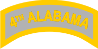 4th Alabama Tab Decal