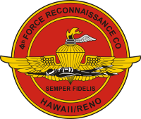 4th Force Reconnaissance Company Hawaii-Reno Decal