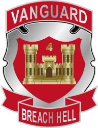 4th Engineer Battalion Vanguard Decal