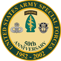 Army Special Forces 50th Anniversary Decal