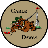 543rd Support Squadron Cable Dawgs Decal